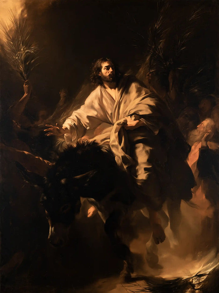 Jesus Enters Jerusalem – Caravaggio Tenebrism · Portrait no. 7