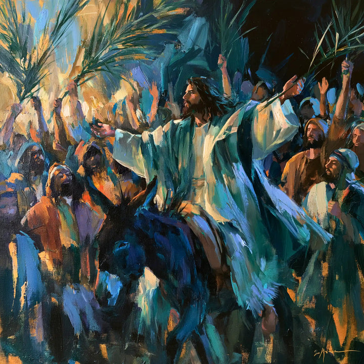 Jesus Enters Jerusalem – Expressionist · Square no. 1