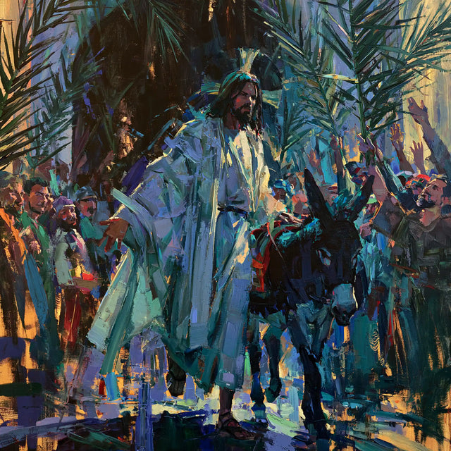 Jesus Enters Jerusalem – Expressionist · Square no. 6