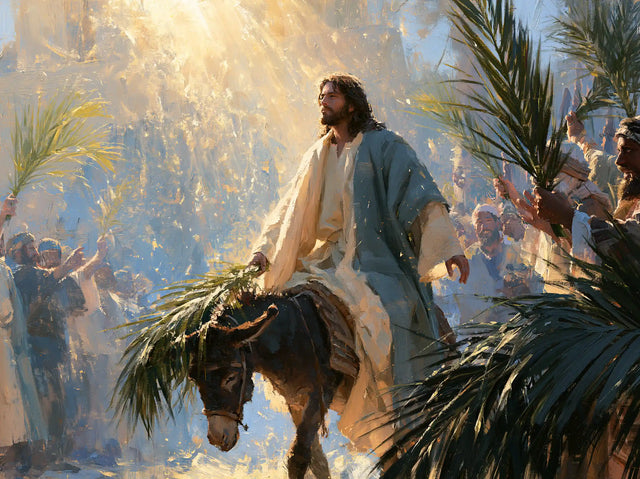 Jesus Enters Jerusalem – Impressionist · Landscape no. 1