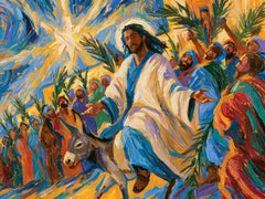 Jesus Enters Jerusalem – Post-Impressionist · Landscape no. 2