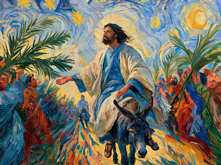 Jesus Enters Jerusalem – Post-Impressionist · Landscape no. 6
