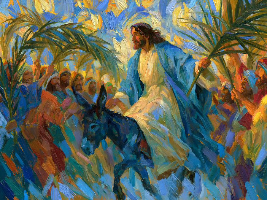 Jesus Enters Jerusalem – Post-Impressionist · Landscape no. 7