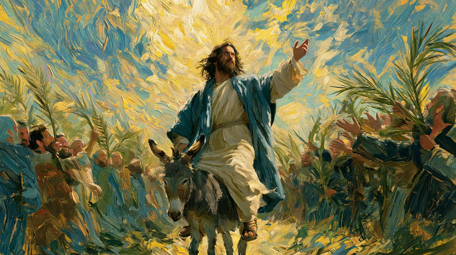Jesus Enters Jerusalem – Post-Impressionist · Landscape no. 13