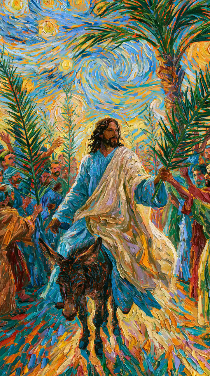 Jesus Enters Jerusalem – Post-Impressionist · Portrait no. 2