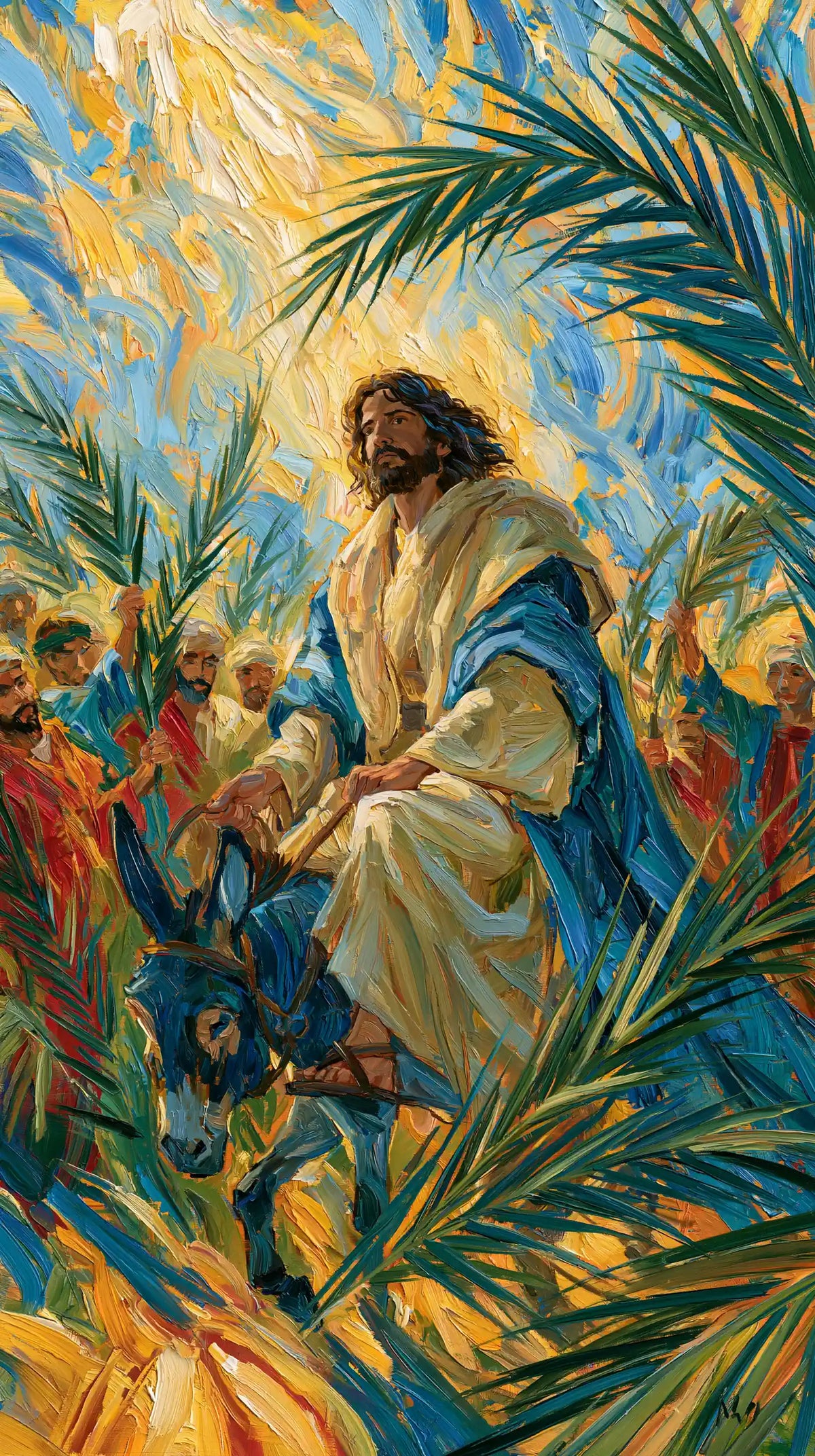 Jesus Enters Jerusalem – Post-Impressionist · Portrait no. 7