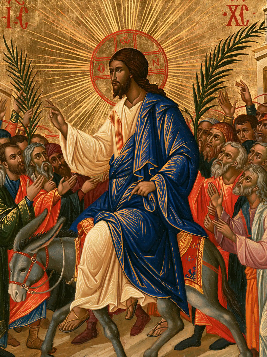 Jesus Enters Jerusalem – Sacred Gold · Portrait no. 10