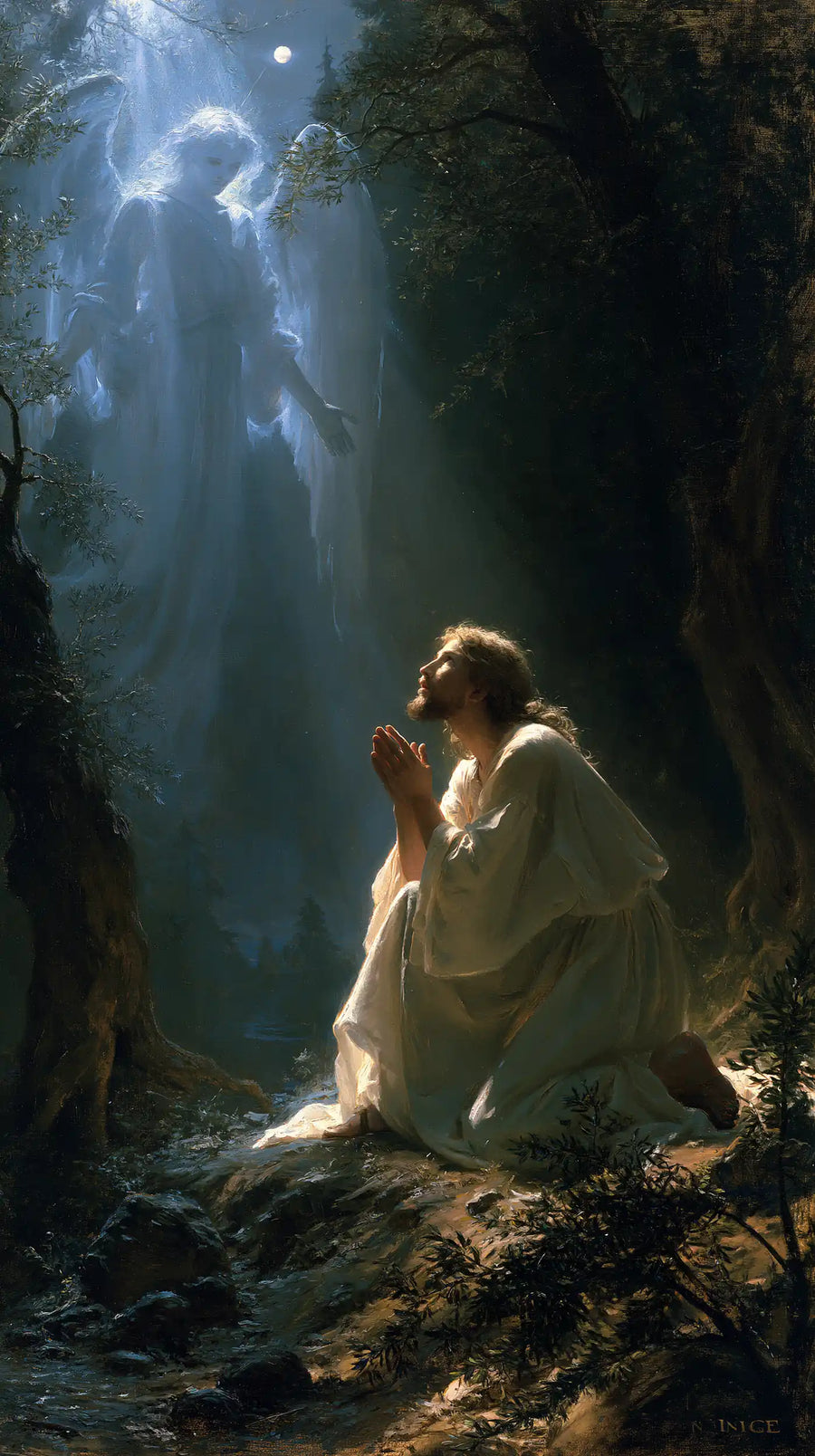 Jesus in Gethsemane — The Call in the Azure Opening