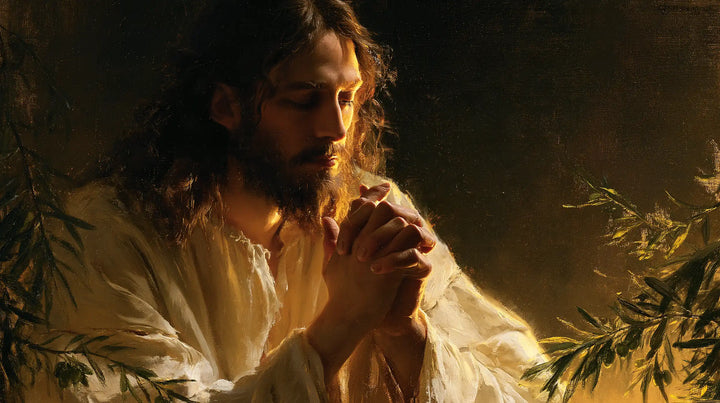 Jesus in Gethsemane - Devotional Portrait of Jesus in Gethsemane · Landscape n° 7