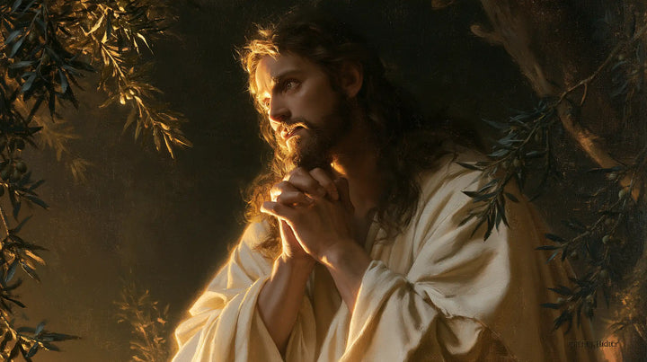 Jesus in Gethsemane - Devotional Portrait of Jesus in Gethsemane · Landscape n° 11