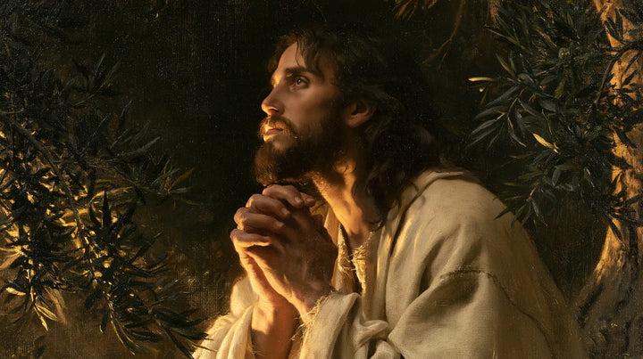 Jesus in Gethsemane - Devotional Portrait of Jesus in Gethsemane · Landscape n° 13