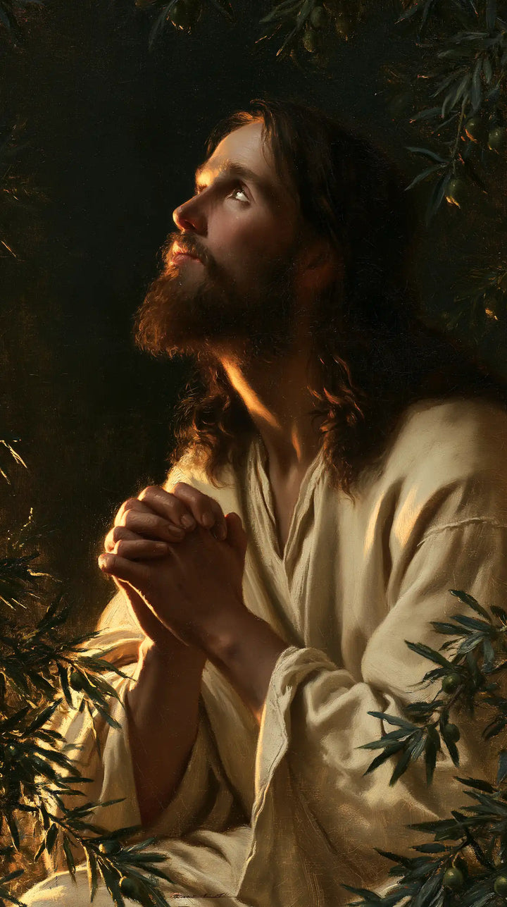 Jesus in Gethsemane - Devotional Portrait of Jesus in Gethsemane · Portrait n° 1