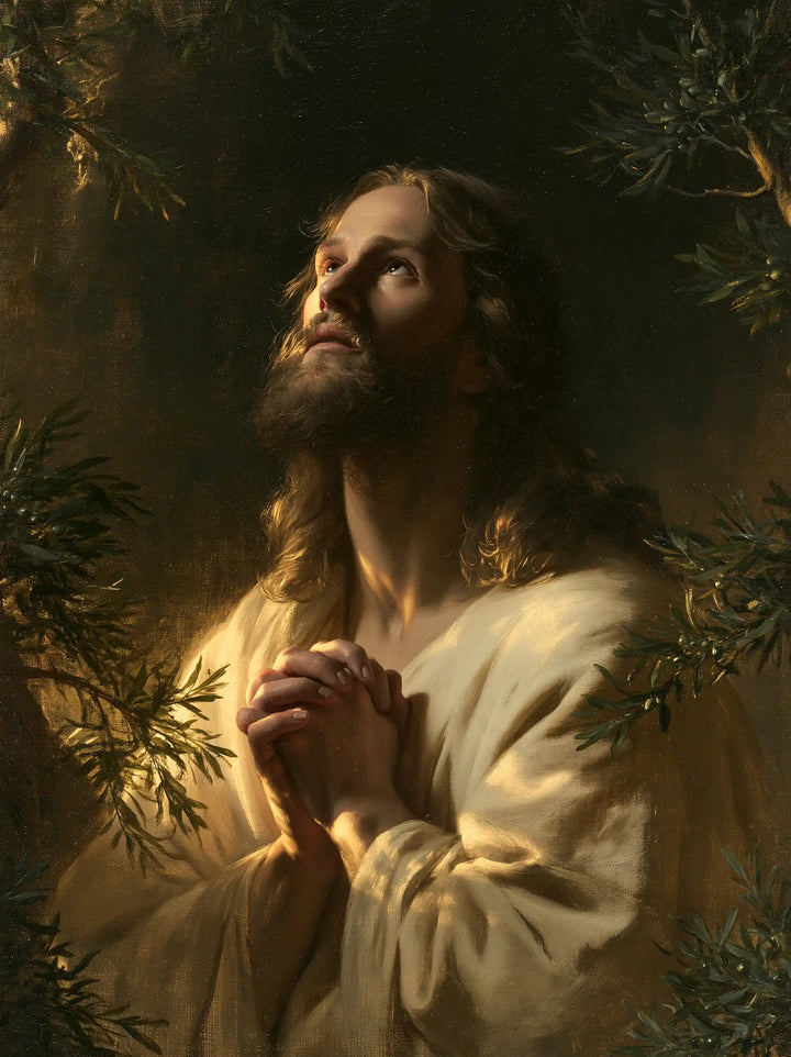 Jesus in Gethsemane - Devotional Portrait of Jesus in Gethsemane · Portrait n° 15