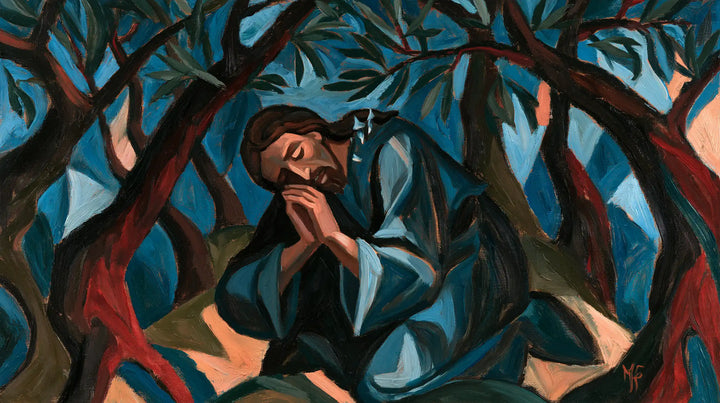 Jesus in Gethsemane - Expressionist · Landscape n° 12