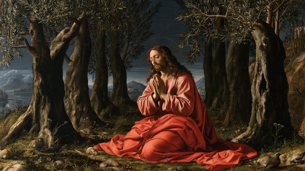 Jesus in Gethsemane — Prayer among Ancient Roots