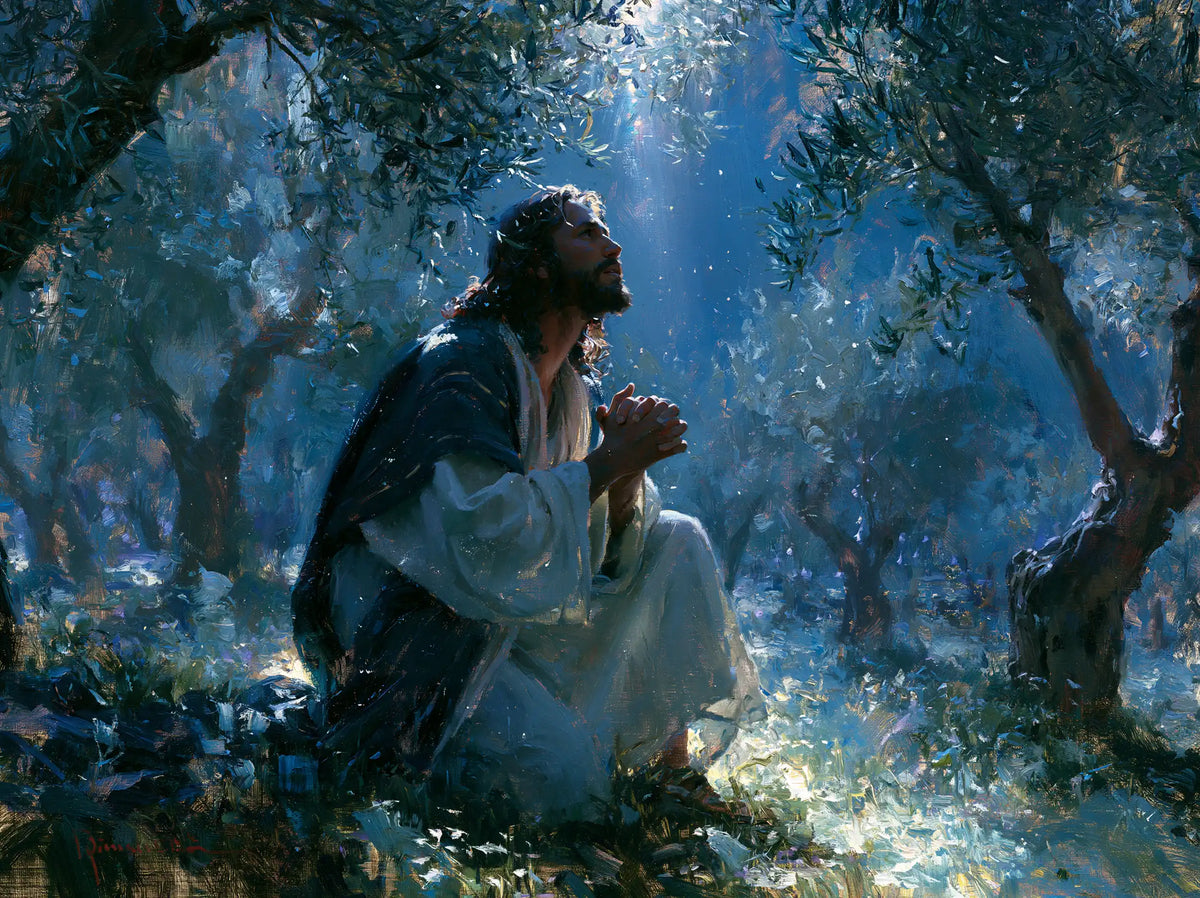 Jesus in Gethsemane - Impressionist · Landscape n° 5