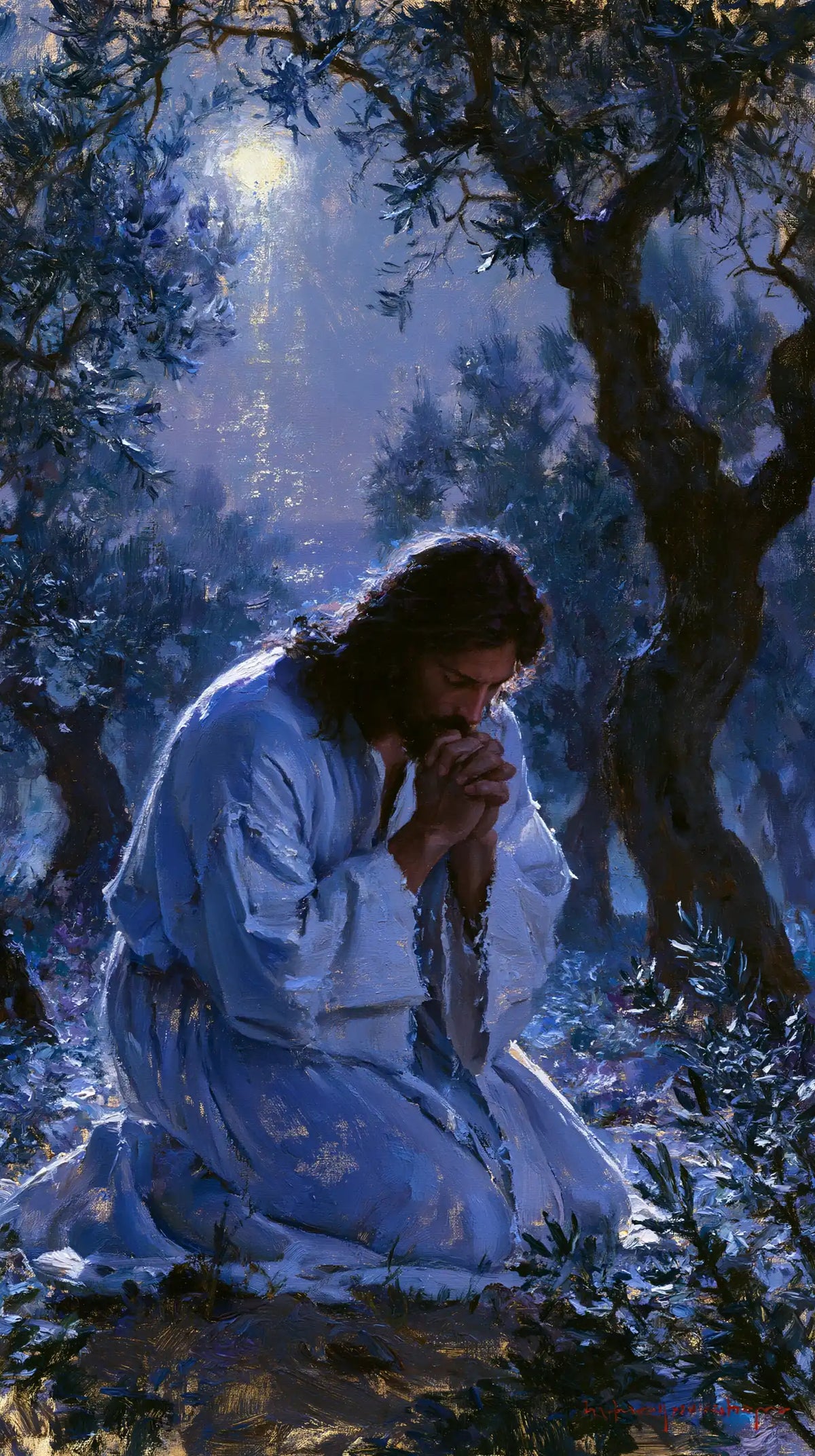 Jesus in Gethsemane - Impressionist · Portrait n° 7