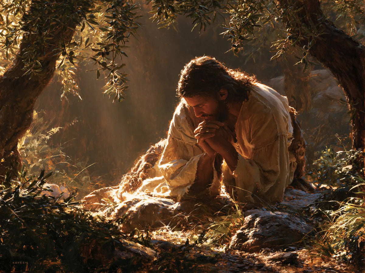 Jesus in Gethsemane - Jesus Prostrate in the Garden · Landscape n° 2