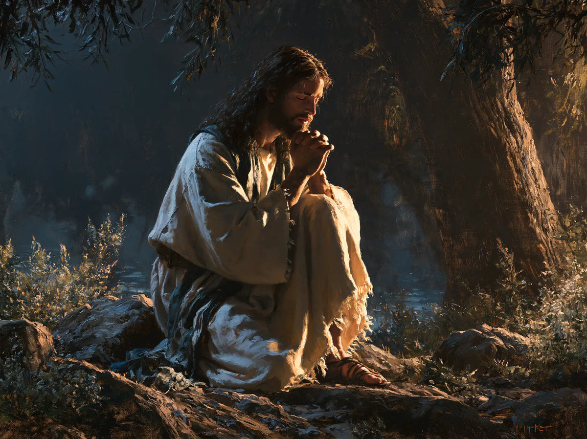 Jesus in Gethsemane — Prayer between Bark and Night