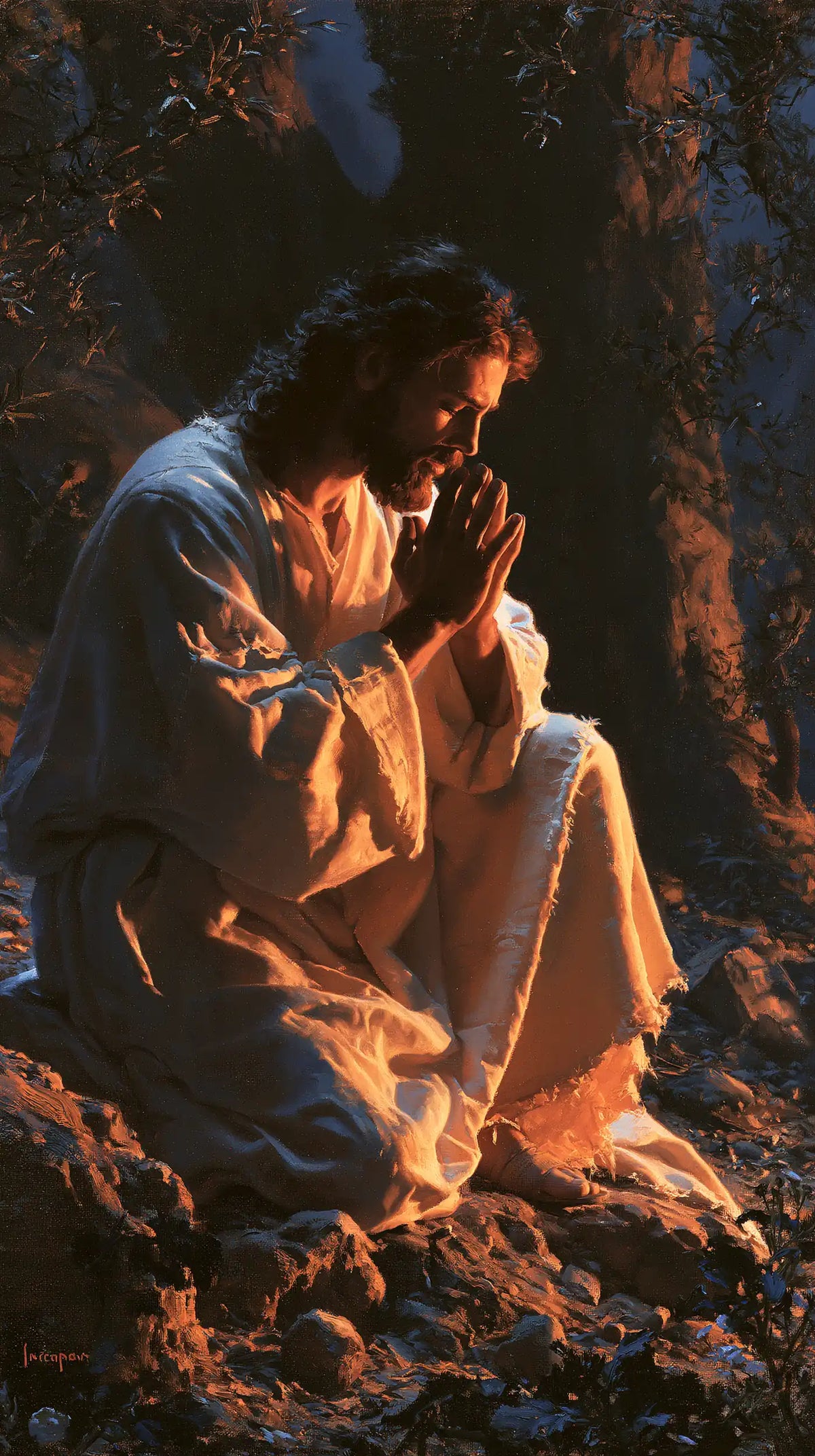 Jesus in Gethsemane - Sacred Agony · Portrait n° 5