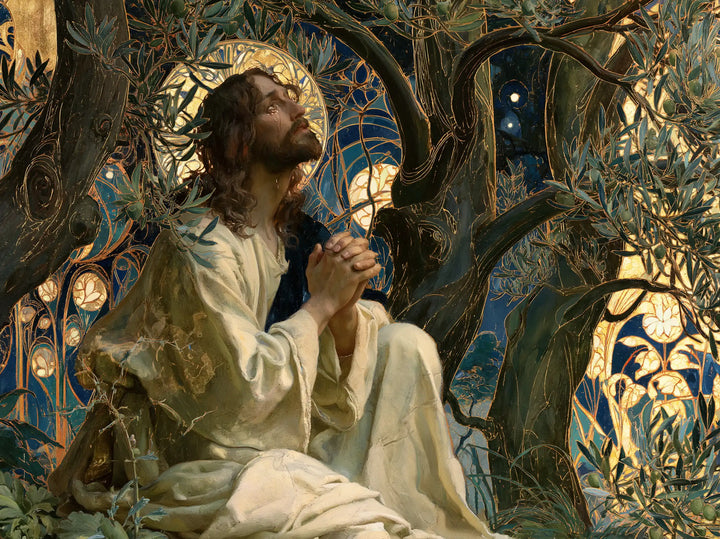 Jesus in Gethsemane — Hope in the Enamelled Garden