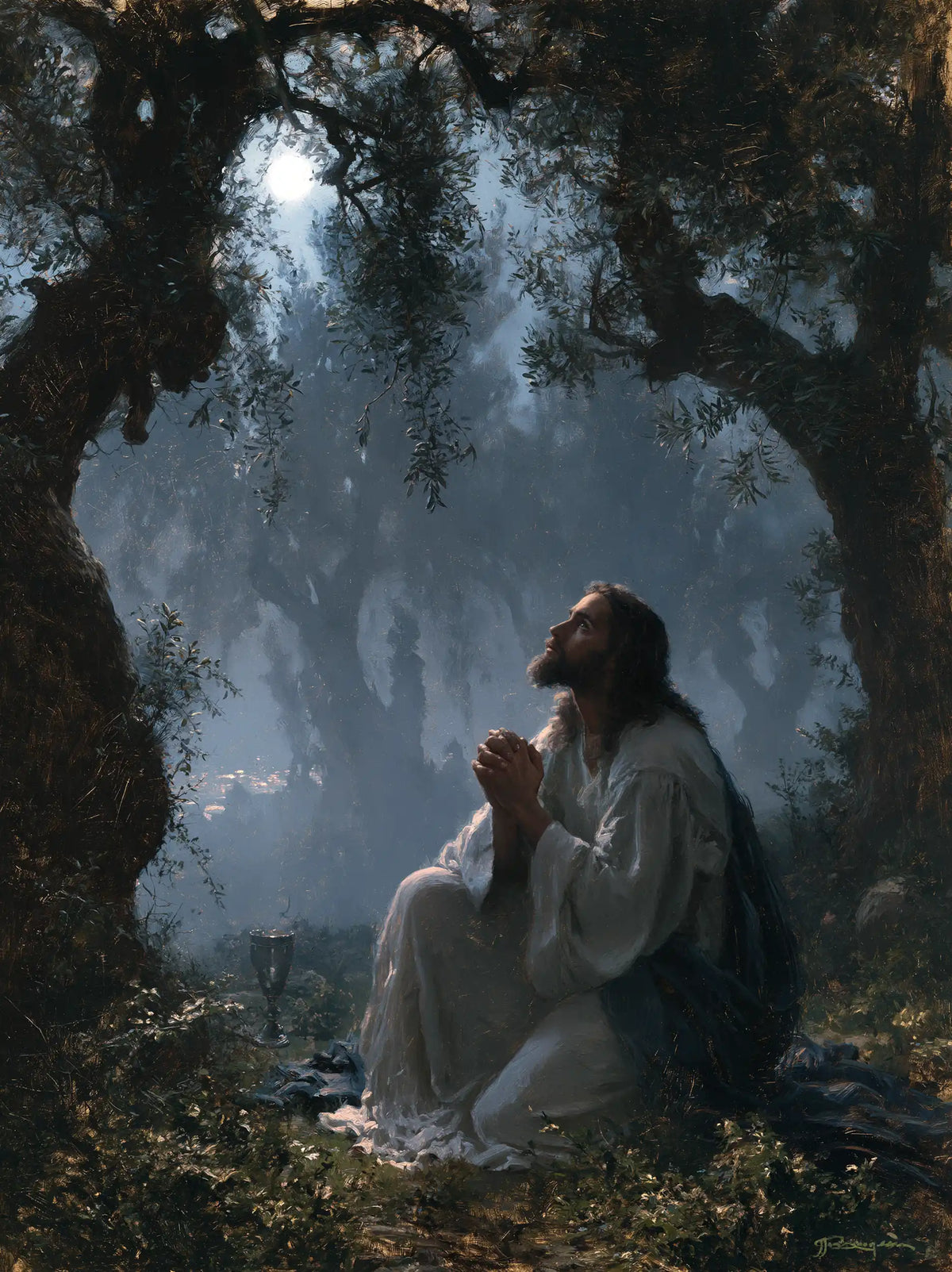 Jesus in Gethsemane — Silence beside the Forgotten Chalice