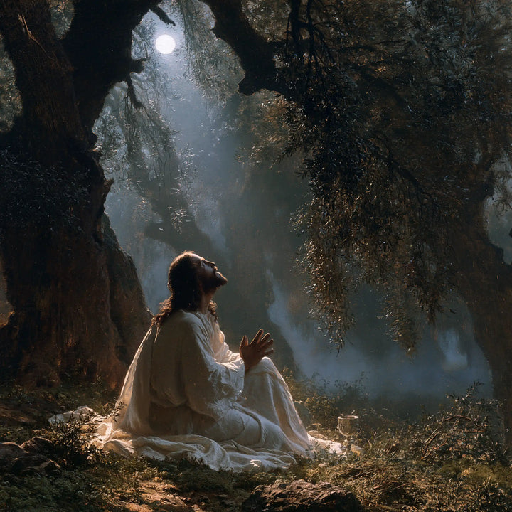 Jesus in Gethsemane - Symbolist · Square n° 1