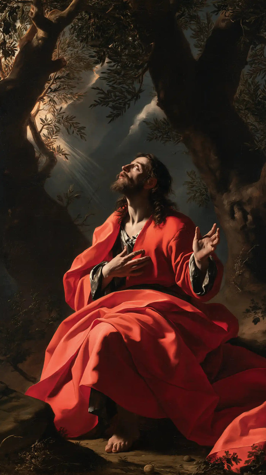 Jesus in Gethsemane - Theatrical Baroque · Portrait n° 5