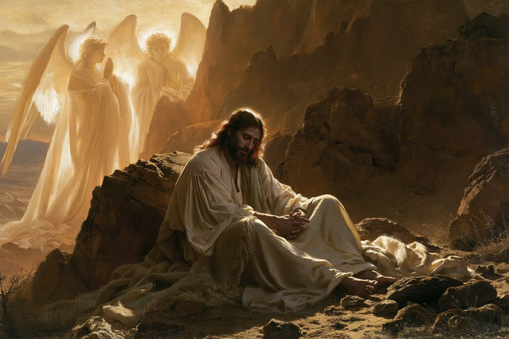 Jesus in the Desert - Angels After the Temptation · Landscape n° 14