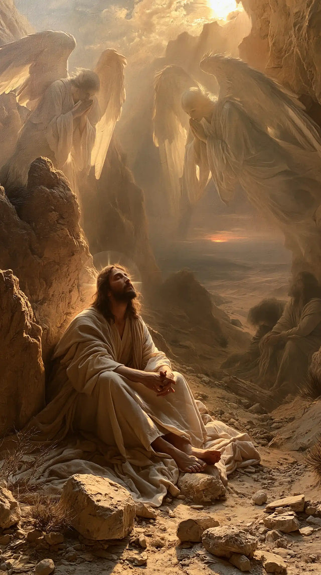 Jesus in the Desert - Angels After the Temptation · Portrait n° 17