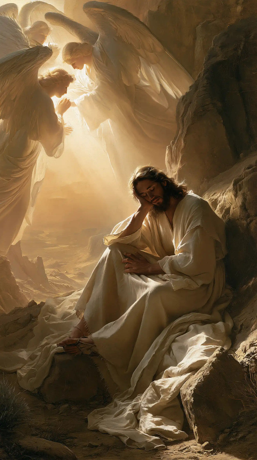 Jesus in the Desert - Angels After the Temptation · Portrait n° 21