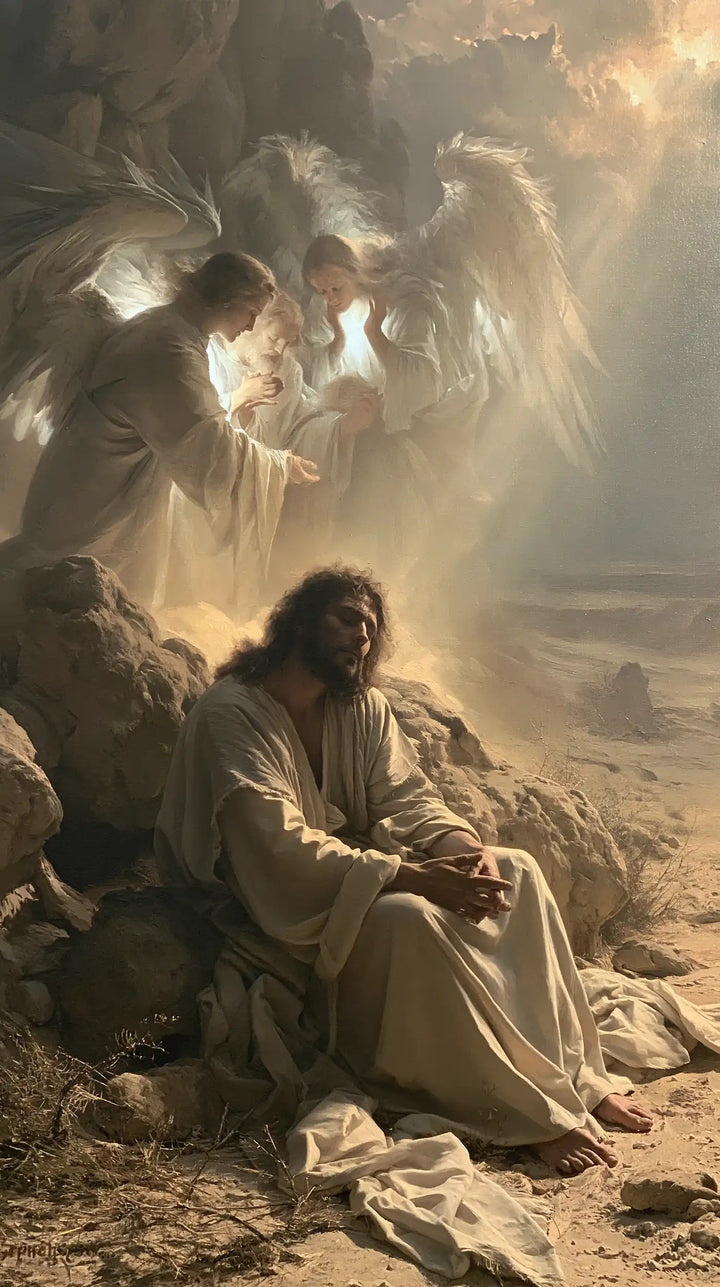 Jesus in the Desert - Angels After the Temptation · Portrait n° 23