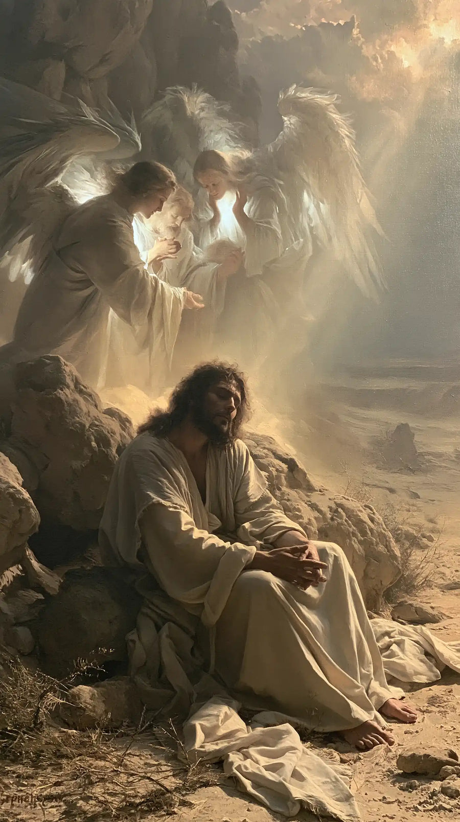Jesus in the Desert - Angels After the Temptation · Portrait n° 23