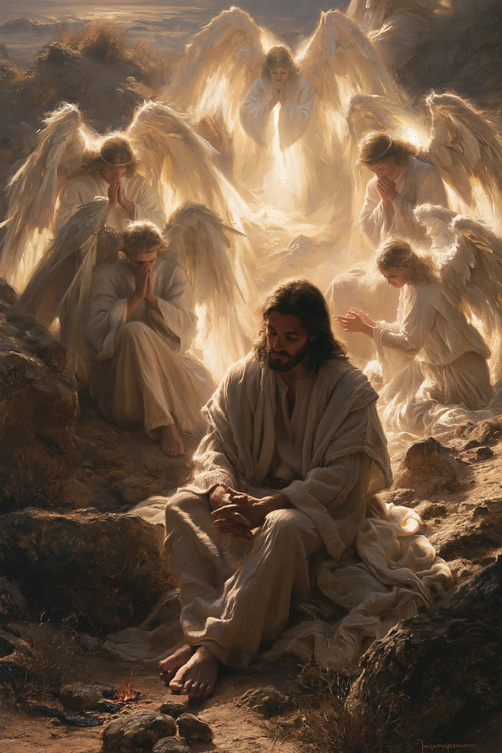 Jesus in the Desert - Angels After the Temptation · Portrait n° 29