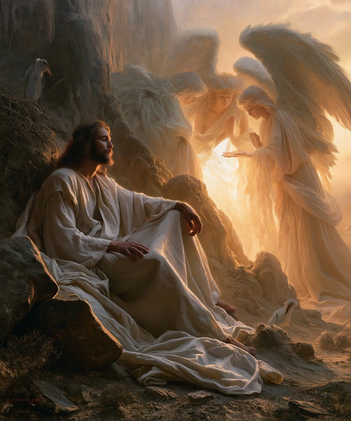 Jesus in the Desert - Angels After the Temptation · Portrait n° 41