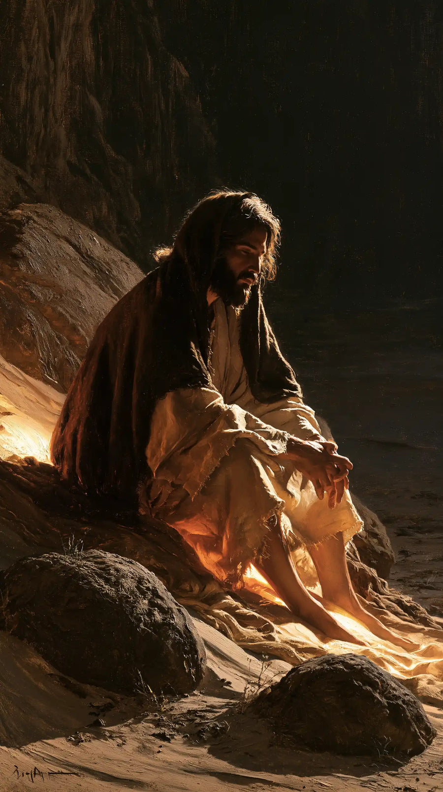 Jesus in the Desert - Christ as Divine Light · Portrait n° 8