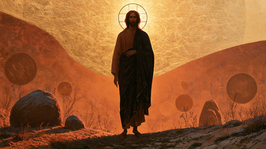 Jesus in the Desert - Contemporary Byzantine · Landscape n° 13