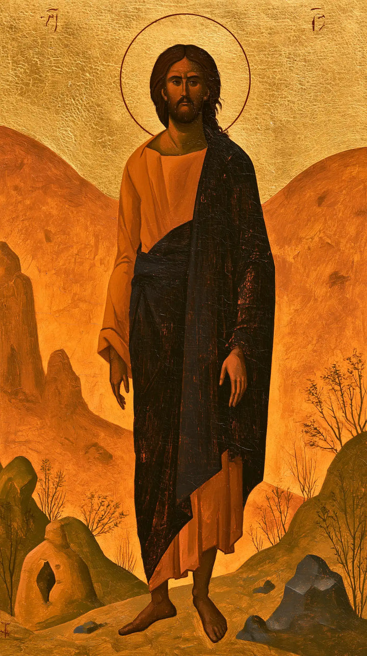 Jesus in the Desert - Contemporary Byzantine · Portrait n° 15