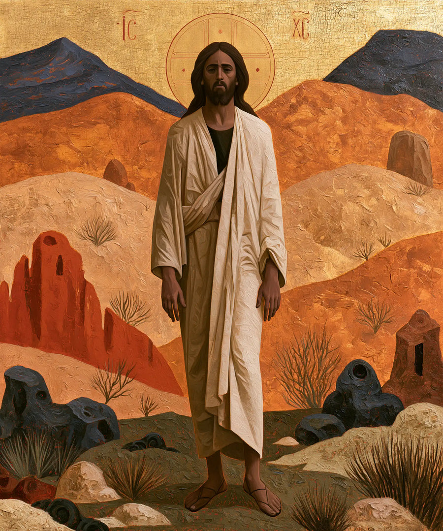Jesus in the Desert - Contemporary Byzantine · Portrait n° 42