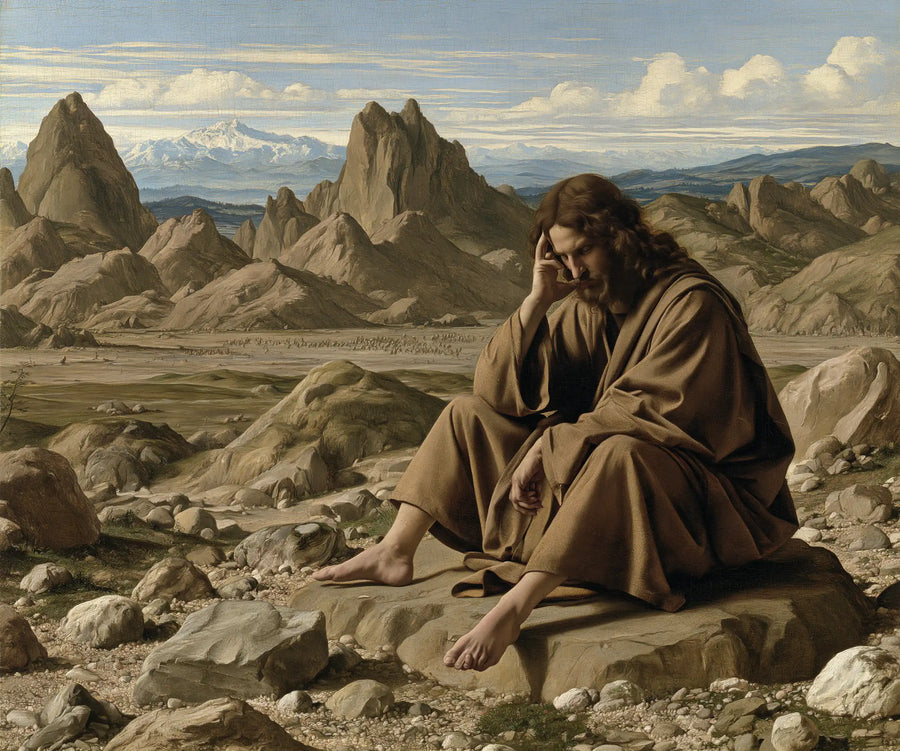 Jesus in the Desert - Florentine Renaissance · Landscape n° 2