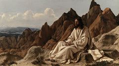 Jesus in the Desert — Contemplation Among Russet Peaks