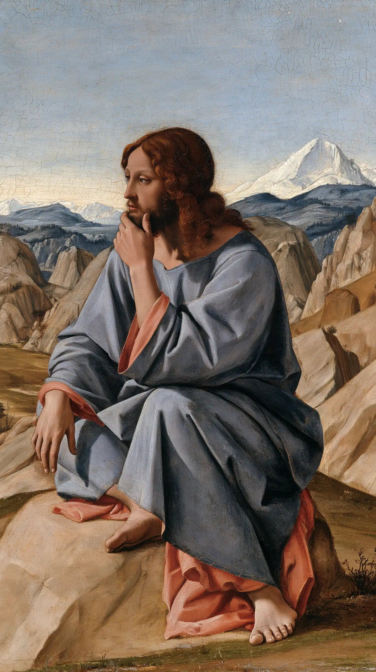 Jesus in the Desert — The Blue Mantle in Distant Thought