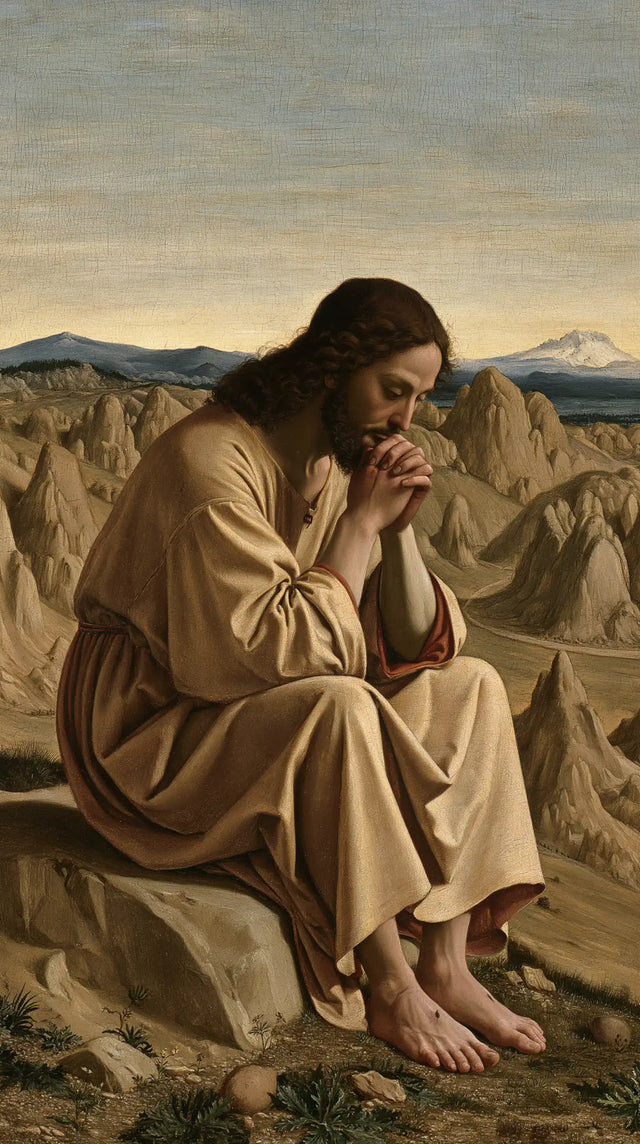Jesus in the Desert — Prayer in the Sandy Day
