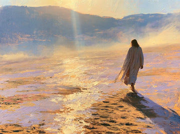 Jesus in the Desert - Impressionist · Landscape n° 7