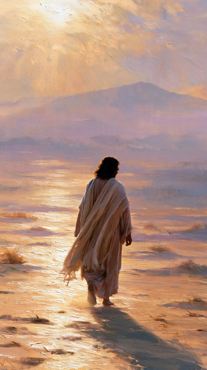 Jesus in the Desert — The Step in the Valley of Rose and Gold