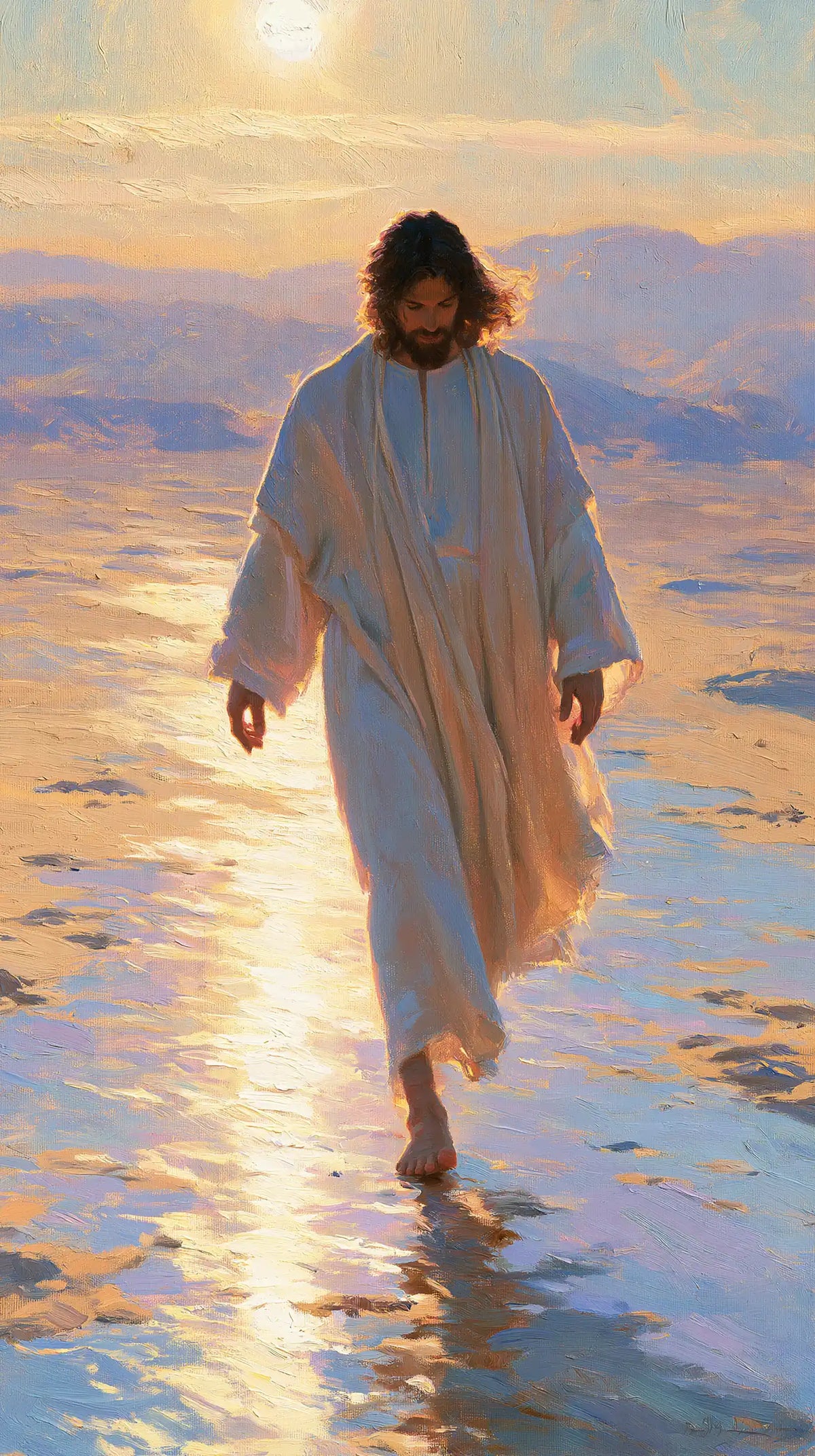 Jesus in the Desert — The White Robe Comes with the Day