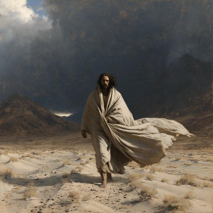 Jesus in the Desert - The Inner Struggle · Square n° 3
