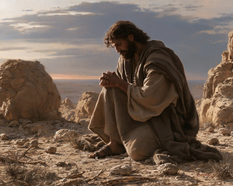 Jesus in the Desert - Jesus in Prayer · Landscape n° 7