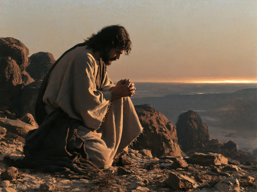 Jesus in the Desert - Jesus in Prayer · Landscape n° 10