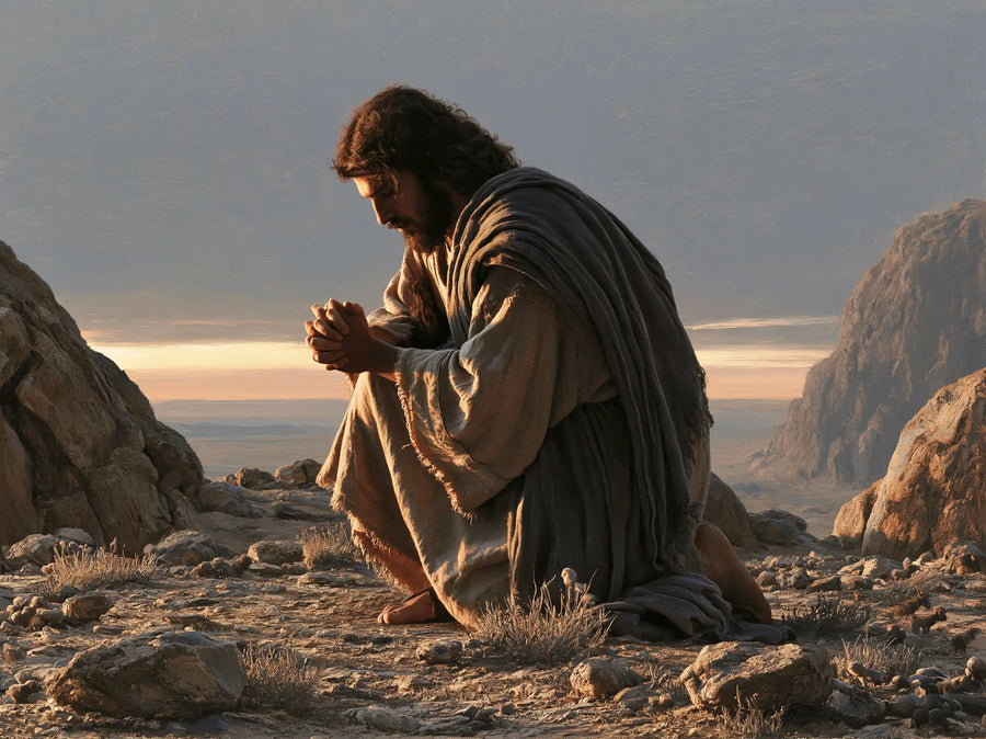 Jesus in the Desert - Jesus in Prayer · Landscape n° 12